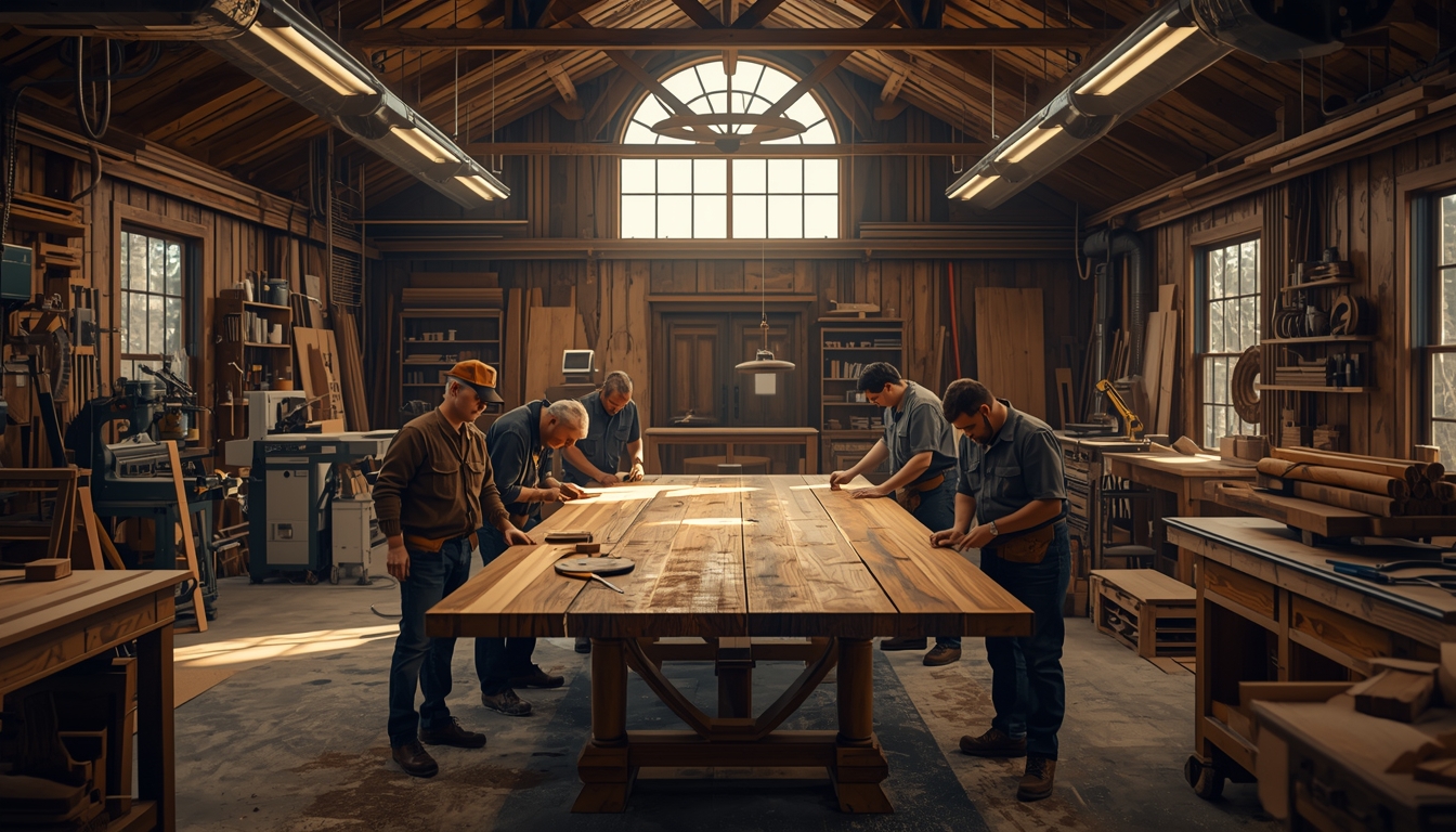 Custom dining table manufacturing