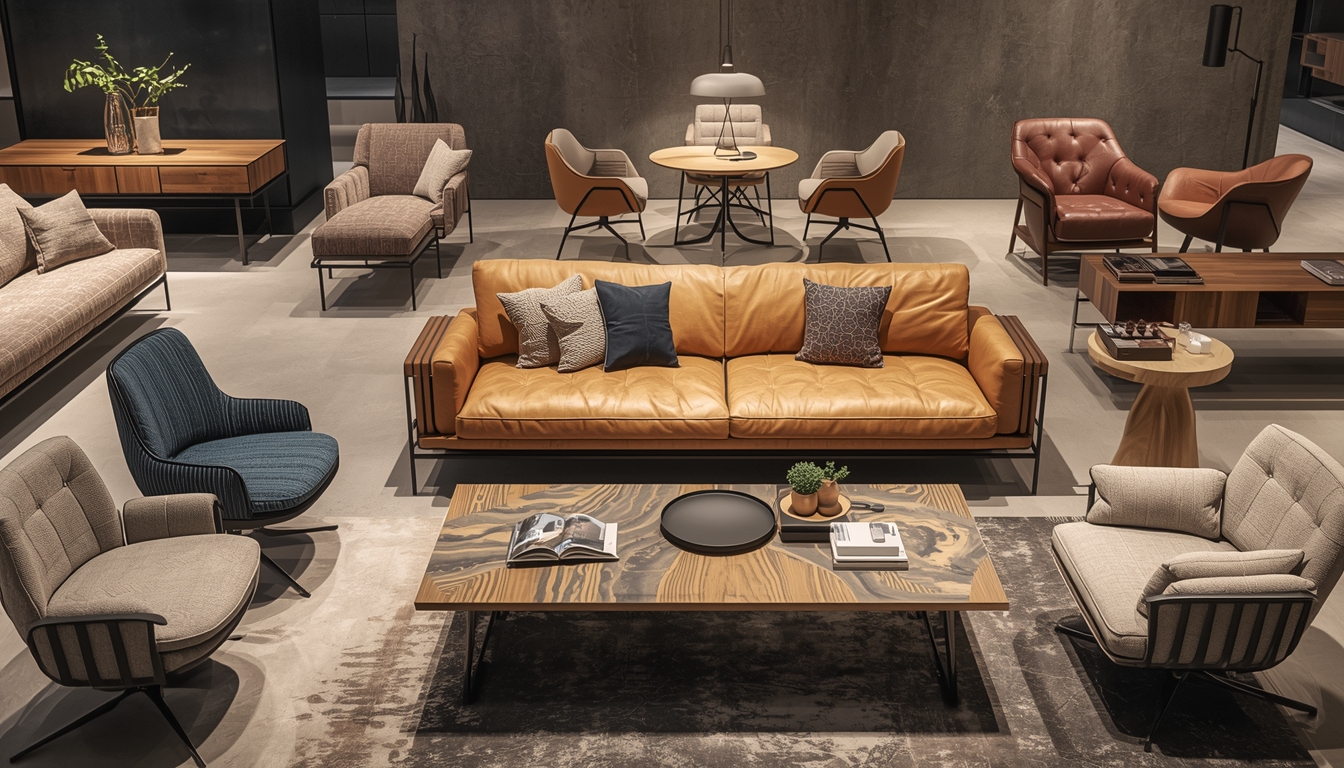Custom designed furniture showcase