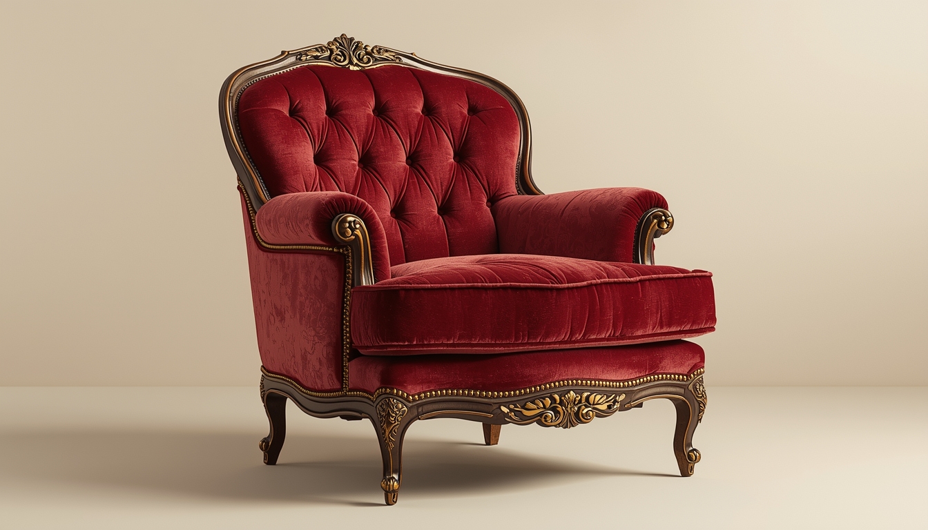 Restored vintage armchair